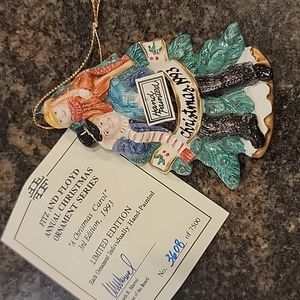 Fitz and Floyd  Vintage 1993 FF A Christmas Carol 3rd Edition limited Ornament